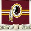Логотип Washington Redskins Настенный гобелен Эстетичное настенное панно Печатная ткань Одеяло Декоративные гобелены для спальни гостиной Домашний декор