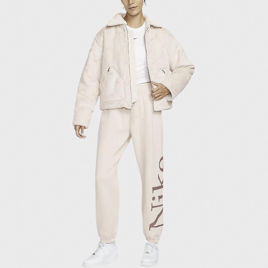 Nike Спортивная одежда Essential Outdoor Повседневная Спортивная Куртка Поло Женские Куртки Светло-красно-Деревянно-коричневый Черный FV8020104