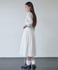 Awi Voluminous Shirred Skirt_White