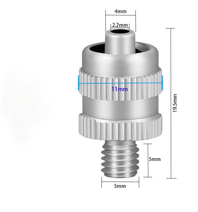 Metal Luer Lock Adapter Glue Dispenser Connected To Metal Adapter 1Pcs M4 M5 M6 M8 Screw Thread Nickel Plated Brass Syringe