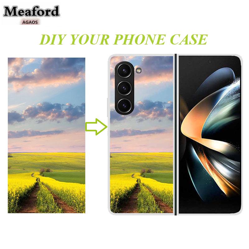 Чехол Сделай Сам для Samsung Galaxy Z Fold 2 3 4 5 Пластиковый PC Персонализированный Чехол с Фото для Samsung Galaxy Z Fold2 Индивидуальная Жесткая Крышка