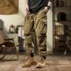 2024 Fashion Retro Cargo Pants Men's Loose Straight Leg Casual Pants Men's Sports Pants