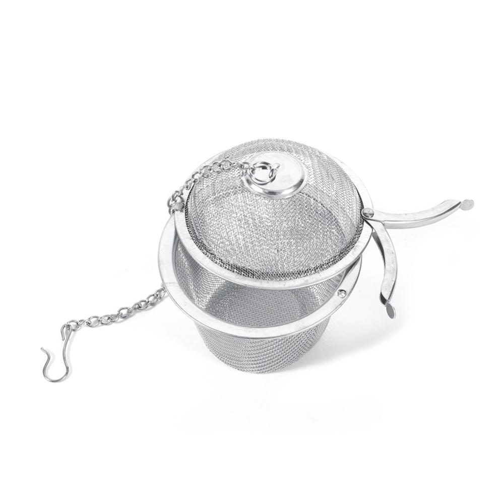 2Pcs Stainless Steel Mesh Tea Strainer 6.5cm Spice Infuser Filter Loose Tea Diffuser For Loose Tea