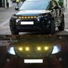 LED Amber Grille Lighting Kit Car Eagle Eye Light Universal 6 SMD 3030 12V Front Grille Lighting Pickup Off Road Warning Fog Lamp Autonobile Lamp