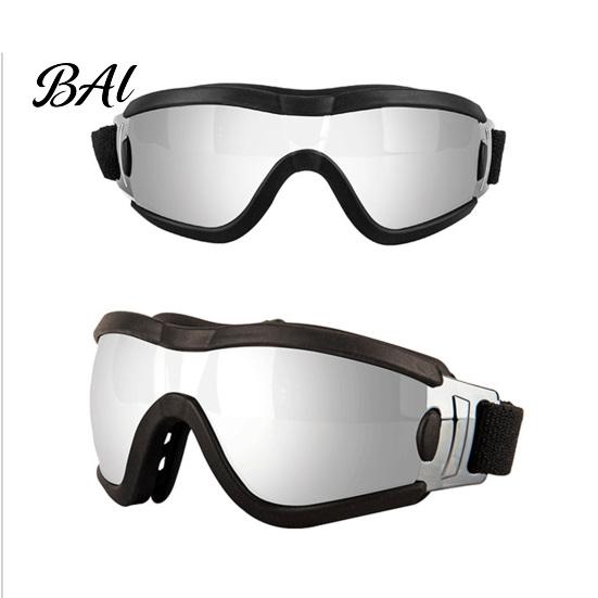 Durable Polycarbonate Lens Dog Glasses Goggles, UV Protection Sunglasses with Adjustable Straps, Stylish Pet Skiing Gear for Dogs Shades, Windproof