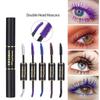 Mascara Eyelash Curling Extensions Pink Purple Blue White Smudge Resistant Waterproof Dry Long Lasting Makeup 5 Pieces, 03 BLUE, 1 Piece