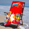 proof beach towel with a Superthings2 pattern - soft,absorbent,quick-drying,machine washable - perfect for swimming,camping,bathing
