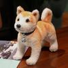 Милая мягкая игрушка Акита-ину Kawaii Shiba Inu, плюшевая игрушка-животное, имитация трубы, кукла для собак, детский комфортный сон, кукла, подарок на день рождения для девочки