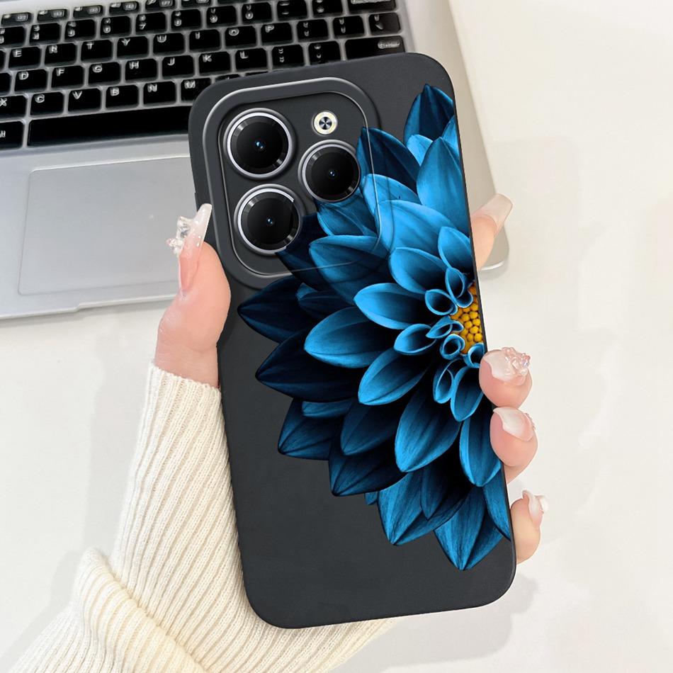 Для Infinix Hot 40 40i 40Pro Красивый Чехол для Телефона с Рисунком Розы и Бантом Для Infinix Hot40 40 Pro 40i Мягкие Силиконовые Ударопрочные Чехлы