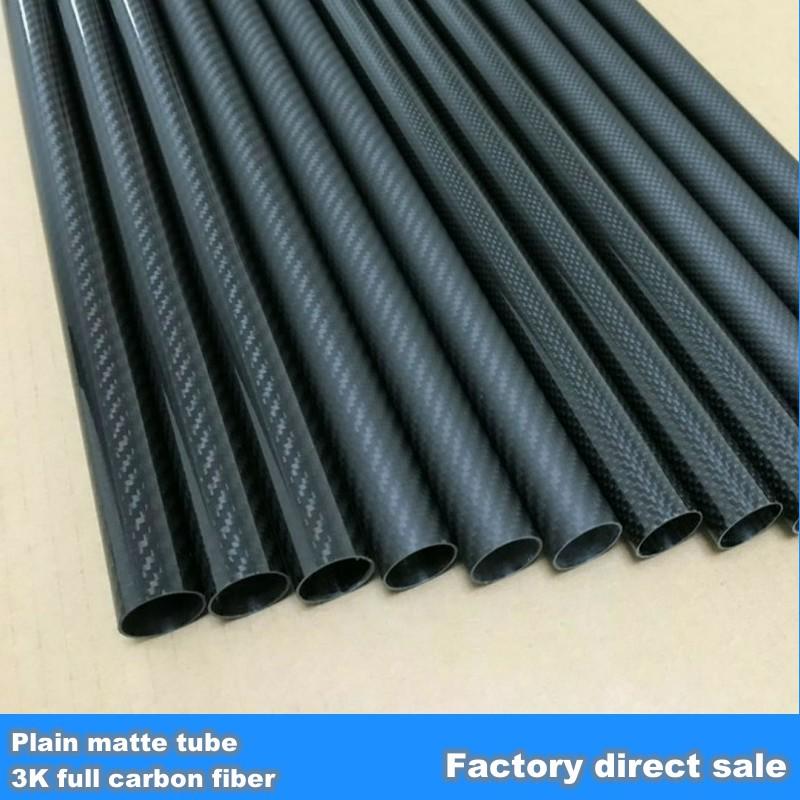 Wrapped Carbon Fiber Tube 3K Plain bright surface OD7mm9mm11mm13mm15mm17mm19mm21mm23mm24mm27mm29mm30mm32mm50 Length 500mm