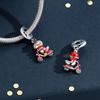 Charms Bead Copper Duck Riding Electric Scooter Pendant Fit Bangle Bracelet Necklace Diy Jewelry