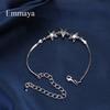 Emmaya Fashion AAA Cubic Zircon White Flower Adjustable Bracelets For Woman Elegance Luxury Wedding Party Birthday Gift