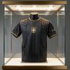 Летняя версия Бразильская спортивная одежда Черно-золотая футболка с 3D-печатью Костюм для фитнеса на открытом воздухе, бега, тренировок Мужские повседневные топы с круглым вырезом и короткими рукавами