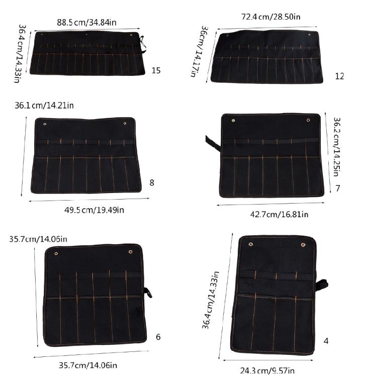 Tool Roll Heavy Duty Canvas Small Tool Bag Tool Pouch for Chisels Hammer Gouges Toolr For Cutter Hammer Gouges