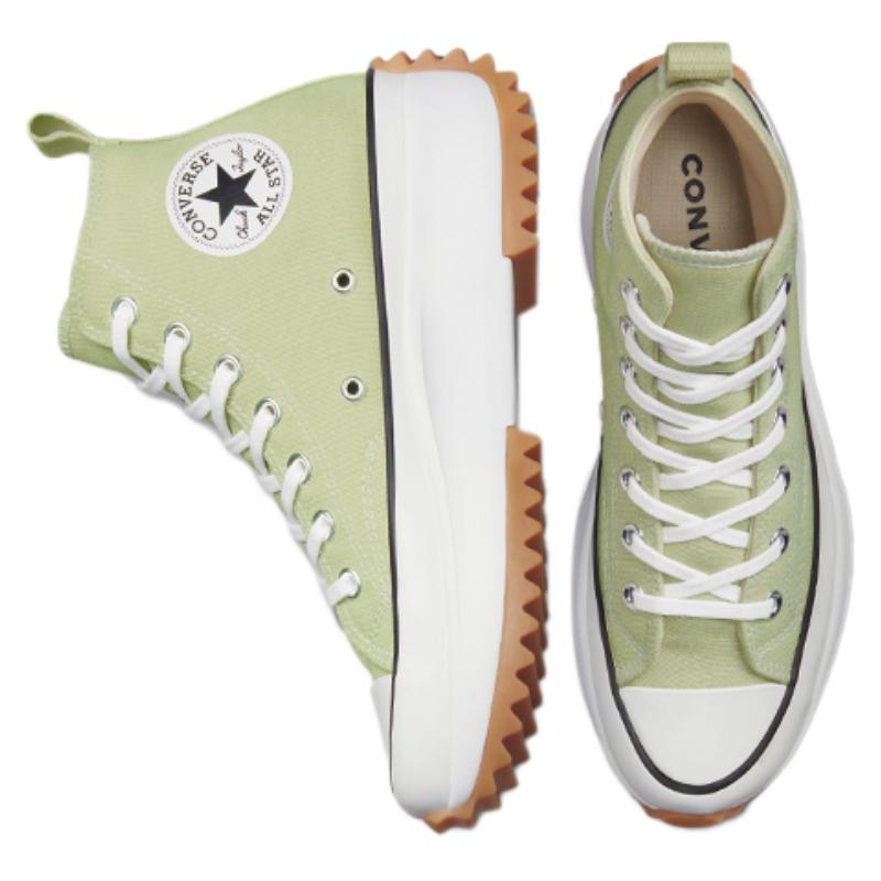 Converse Run Star Hike Platform High Top Espadrilles Unisex Moss Green