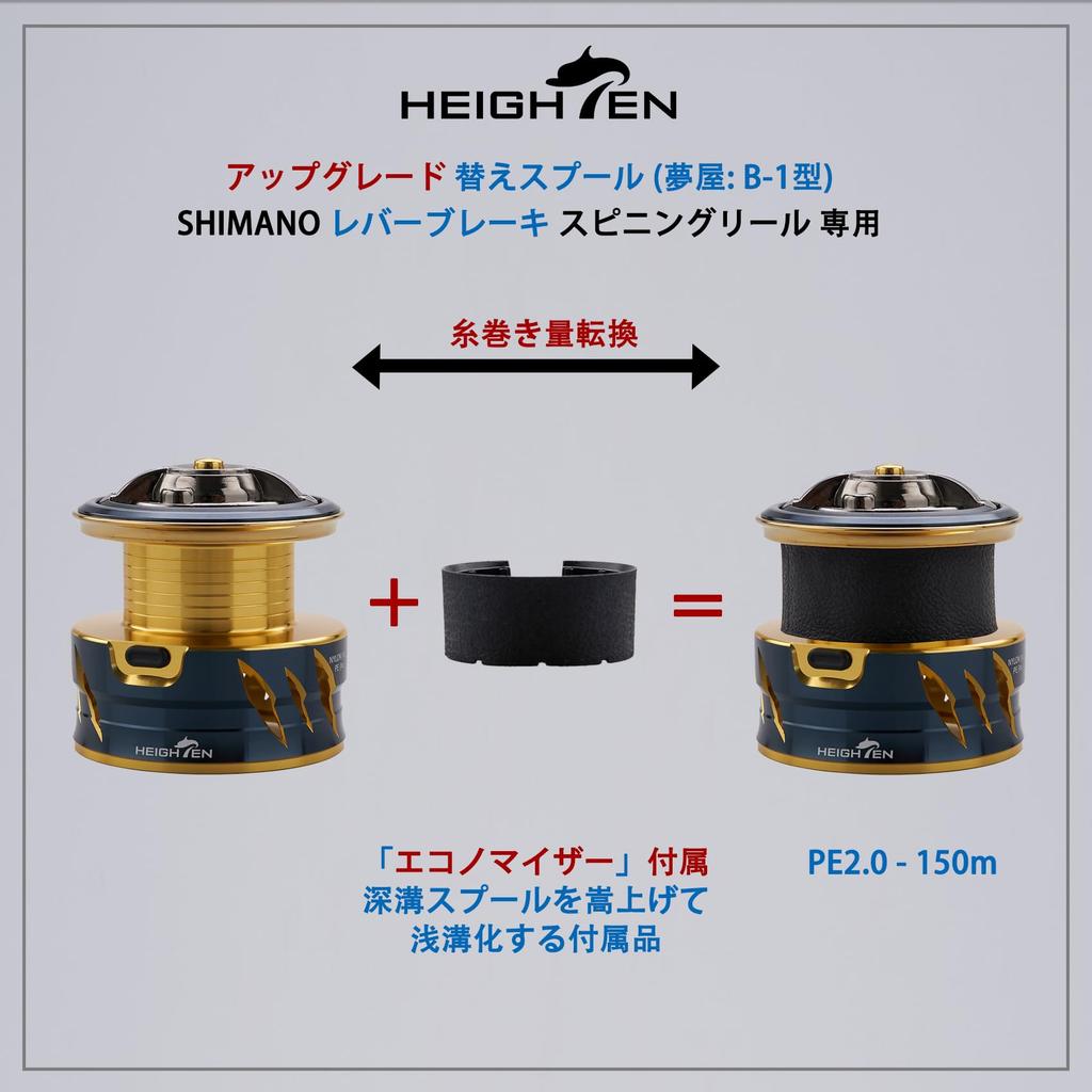 HEIGHTEN Катушка шпуля Shimano тормоз рычага спиннинга сменная шпуля Technium Fireblood Hyper Force Despina Larissa BB-X (Золото - Обновление) (728)