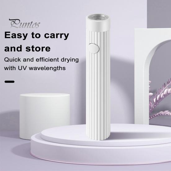Портативная УФ-лампа для ногтей, быстросохнущая гель-лак, зарядка через USB, портативная миниатюрная легкая, удобная УФ-лампа
