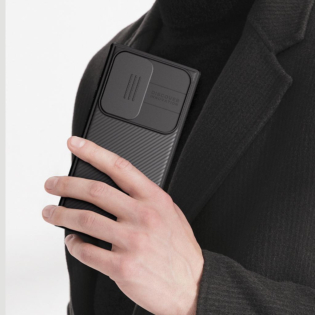 Nillkin CamShield Pro Magnetic MagSafe Case for Samsung Galaxy S23 Ultra - Black with Camera Cover