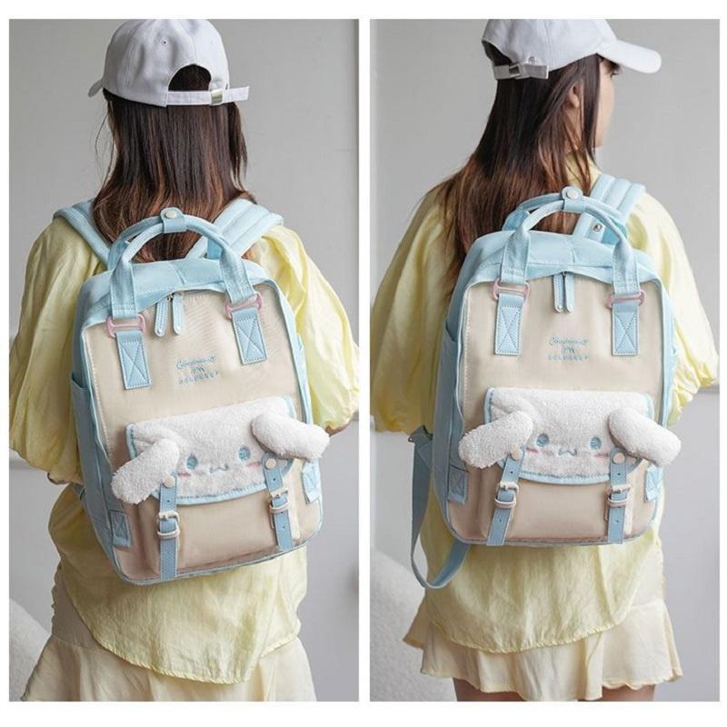 Yugi Dog Series Collaboration Sweet School Backpack With Plush Element