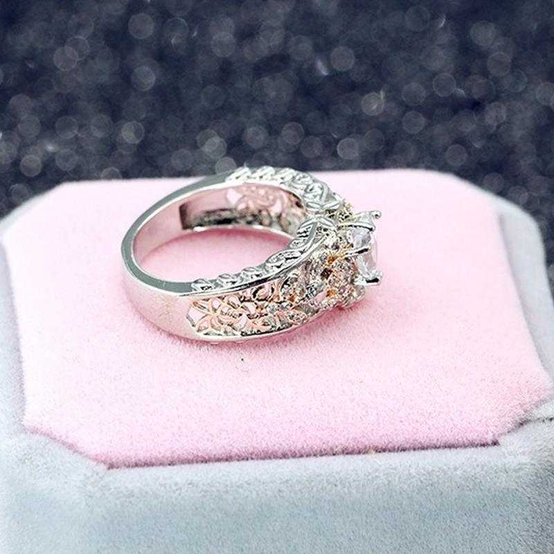 Sace Gems Классическое кольцо из медного сплава с цирконом, женские ювелирные изделия, свадебный подарок для вечеринки