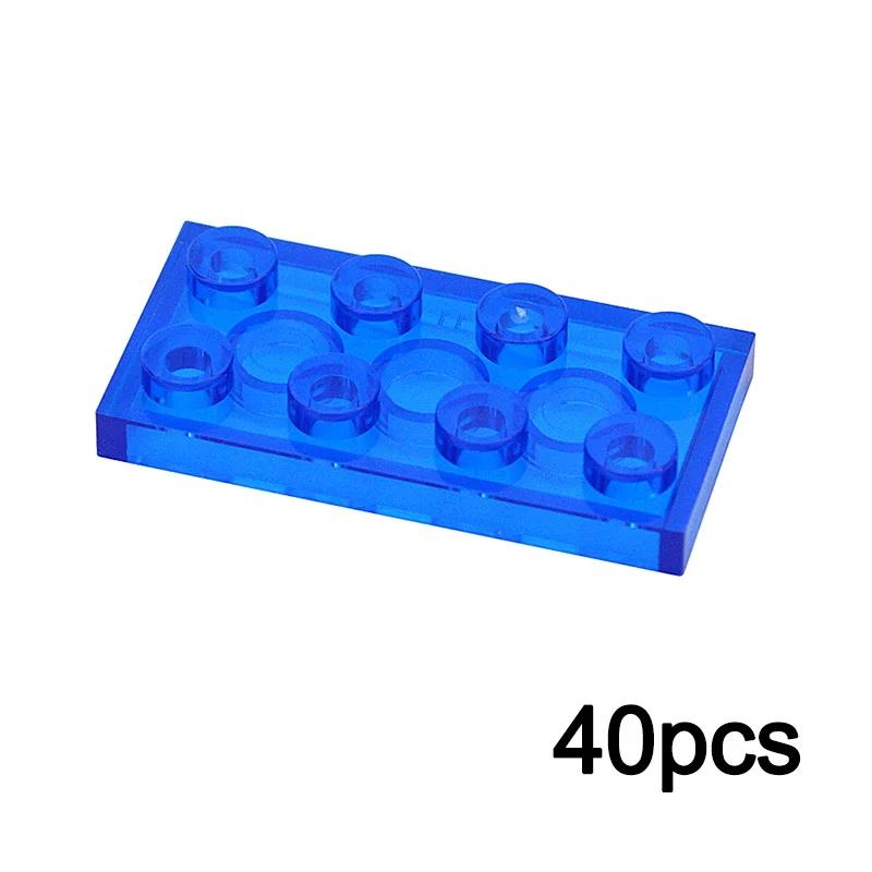 DIY Прозрачные Тонкие Пластины Фигурки 3024 3023 Строительные Блоки 1x1 2X2 1x2 Точка Сборка Образовательный Конструктор Прозрачный Кирпичик Игрушка