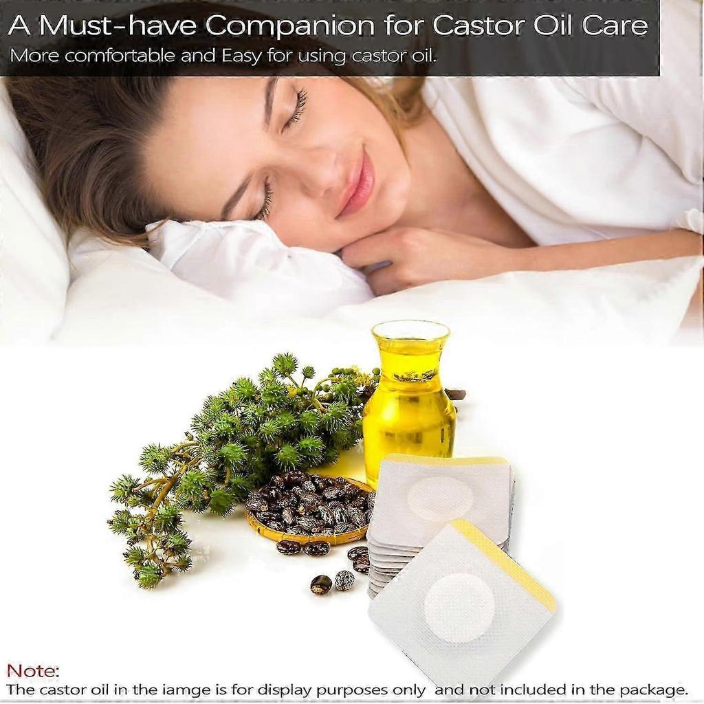 2025 Latest Model 12Pcs Hypoallergenic Castor Oil Pack Wrap for Belly Button,