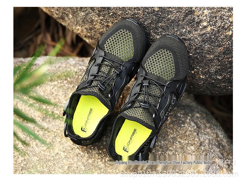 New High-Demand Quick-Dry Mesh Outsole Mountaineering Shoes - Comfortable, Non-Abrasive for Camping, Hiking, Trekking, and Wading Adventures