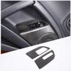 For Mitsubishi Eclipse 2006-2011 Soft Carbon Fiber Car Window Glass Lifting Buttons Frame Trim Stickers Interior