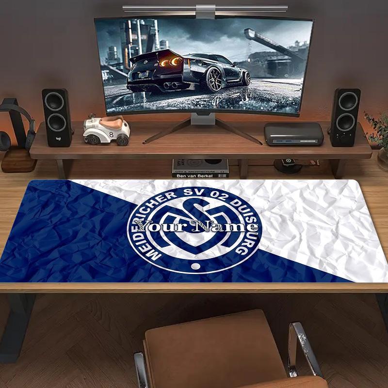 Msv Duisburg Custom Name Large Size Mouse Pad Large Gaming Table Cushion Non-slip Laptop Tablet Big Mousepad XXL Mat Mini PC Playmat With Lock edge