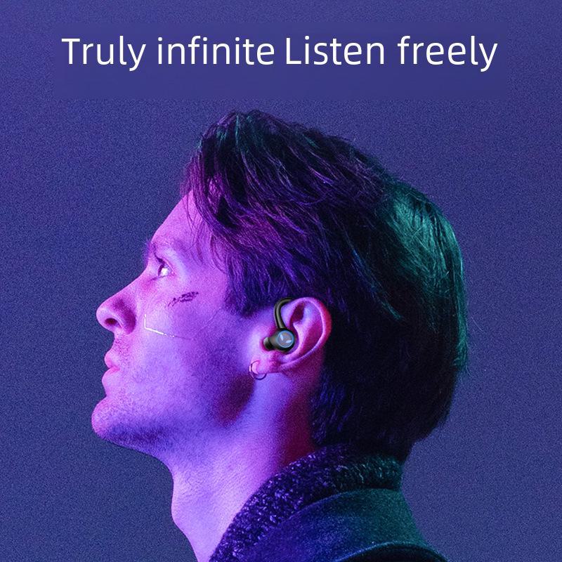 Новая беспроводная спортивная гарнитура Bluetooth с шумоподавлением и креплением на ухо — водонепроницаемая, TWS-вкладыши, идеально подходит для киберспорта и игр