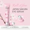 LAIKOU Sakura Антивозрастной крем для век с роликовым аппликатором, быстросохнущий, увлажняющий, с гиалуроновой кислотой, освежающая сыворотка для век 15 мл