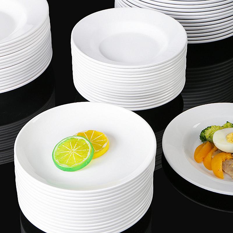 Несколько размеров Основная обеденная тарелка Экологичная Имитация фарфора Пикник Фрукты Закуски Десертные тарелки Тарелки для костей Кухонная посуда