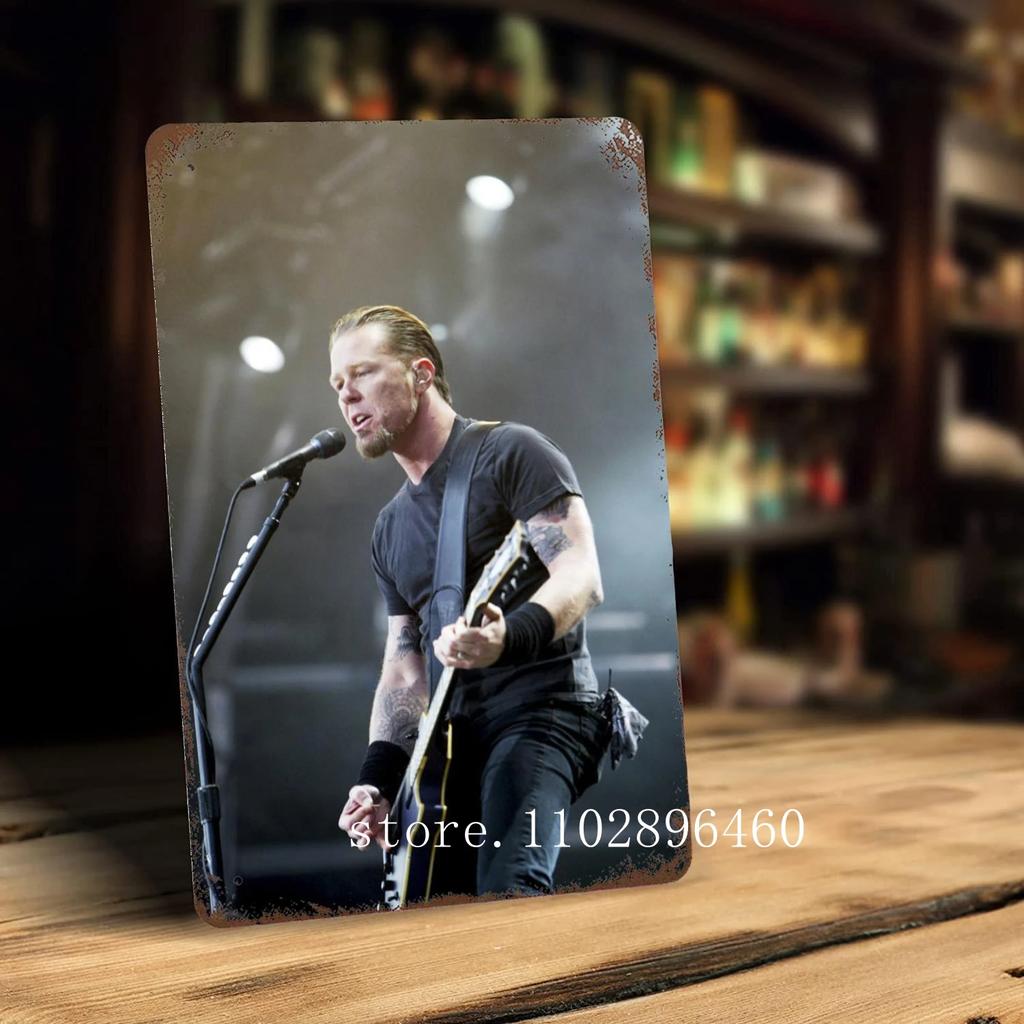 James hetfield Металлические таблички и знаки настенный декор Винтажные жестяные таблички Капитан Металлический постер Декор для бара паба клуба Настенное украшение