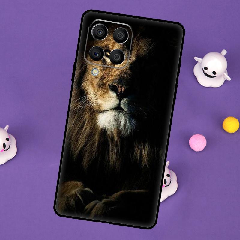 King Of The Jungle Lion Cover For Samsung Galaxy M55 M15 M33 M13 M23 M53 M31 M51 M14 M34 M54 M20 M30s M52 M32 Case