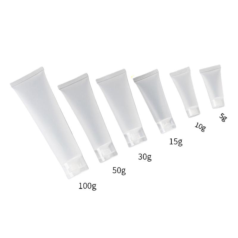 Empty Portable Tubes Squeeze Cosmetic Containers Cream Plastic Bottles