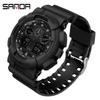 New SANDA Sports Electronic Watch Trend Personality Dual Display Digital Watch Student Outdoor Multi-function Watch Men's Watch Ladies Watch Couple