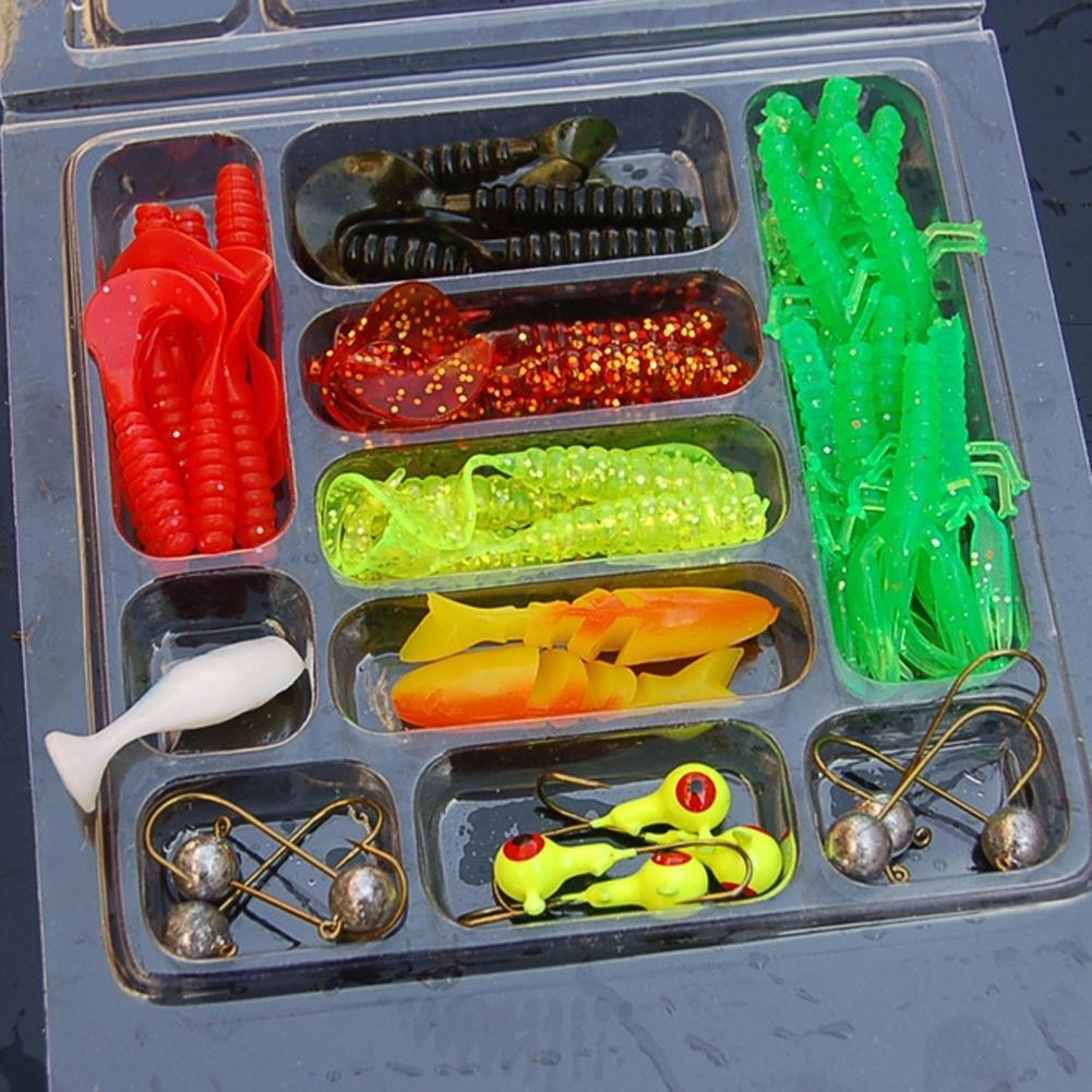 35 шт./лот, комплект рыболовных приманок, смешанная мягкая приманка с червями, джиг-крючки для карпа, блесна, ложка, приманка Isca, набор искусственных приманок для рыбы