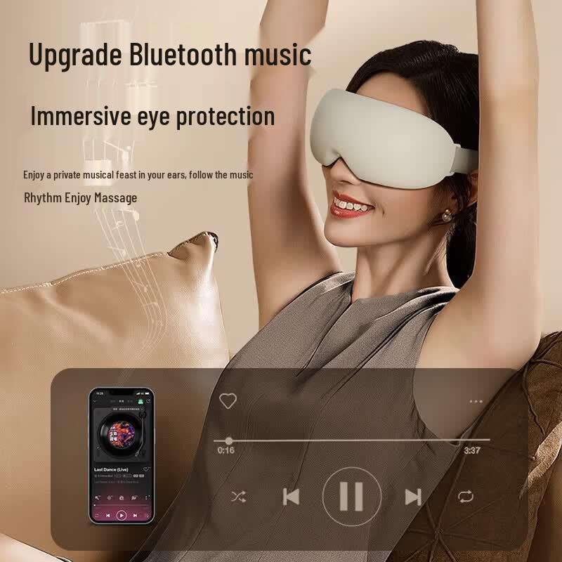 AUX Smart Eye Massager with Steam, Heat, Vibration, and Bluetooth CN plug (adapter included)