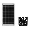 Solar Exhaust Fan IP67 Waterproof 10W 12V Solar Panel Ventilation Fan for Chicken Coop Shed Pet