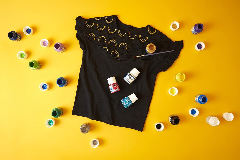 Pebeo Fabric Paint Can Paint On Dark Fabrics Seta Color Opaque Color 45ml Buttercup 13