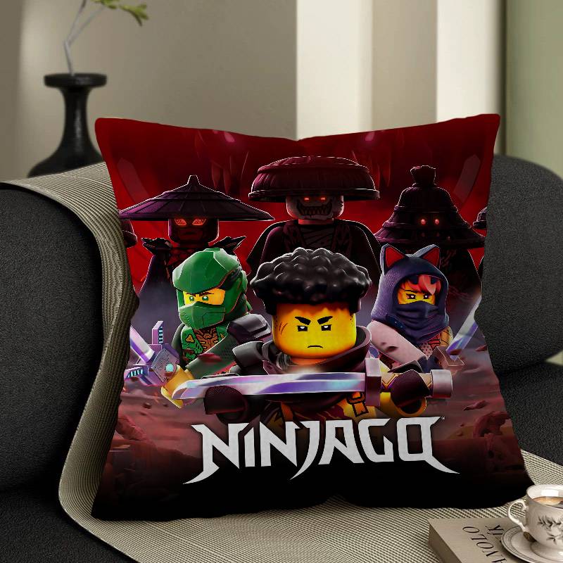 Cartoon N-Ninjago Personalized Pillow Dust Cover Bedroom Kids Party Decoration Pillowcase Birthday Children Gift