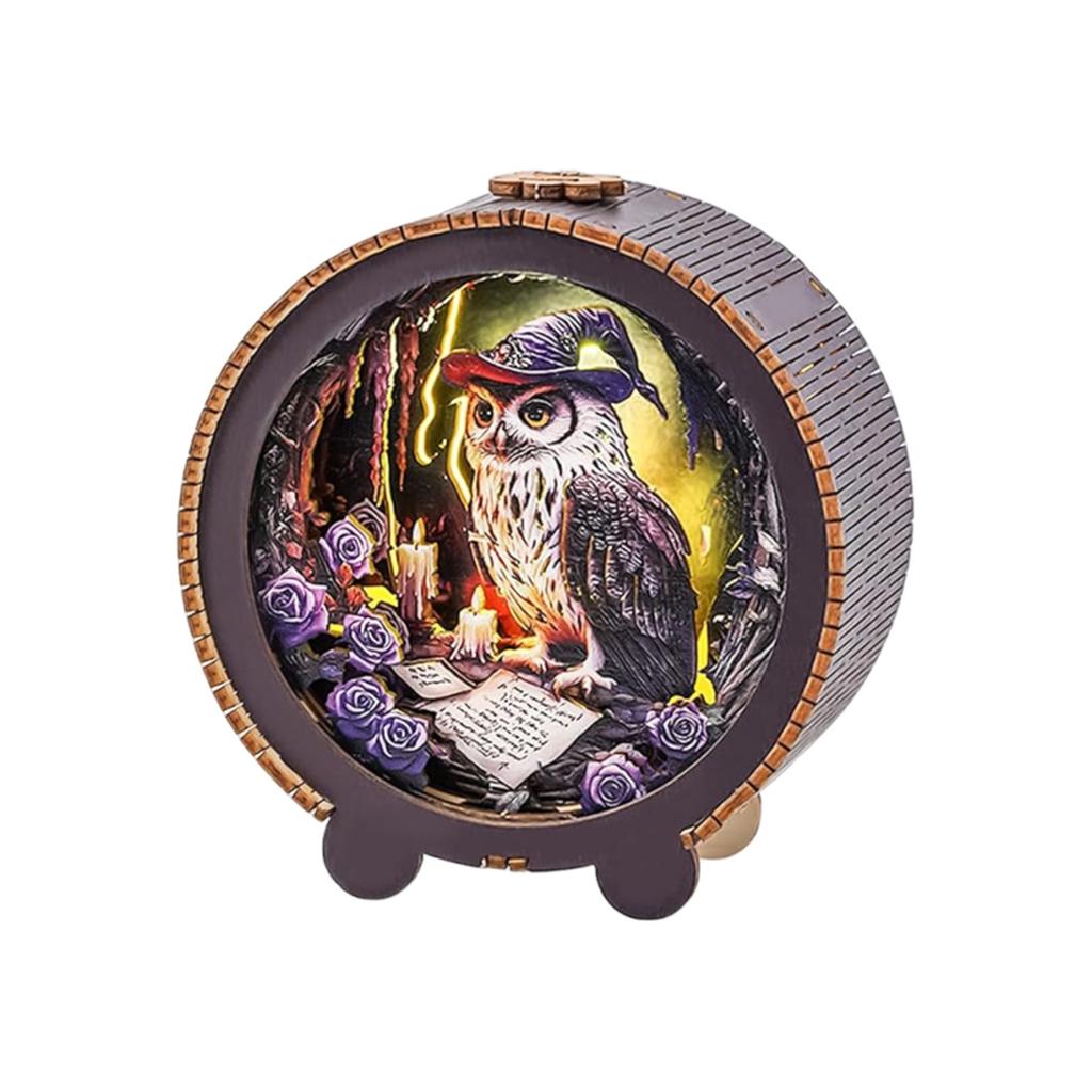 Деревянные пазлы 3D Ночник (Мир Динозавров) DIY поделки для взрослых 3D деревянные пазлы ночник для семьи и друзей