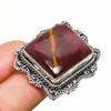 Red Mookaite Gemstone Handmade 925 Silver Plated Jewelry Ring Size 9.5