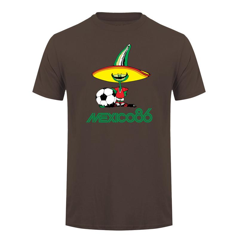 Mexico 86 Pique Print TShirt Funny Unisex Graphic Fashion Summer Cotton Short Sleeve T Shirts Tops LH422