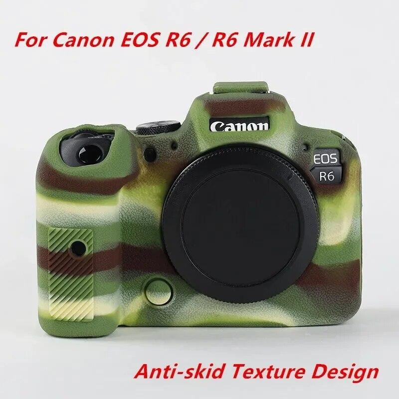 R6 силиконовый защитный чехол для корпуса, защитная сумка для камеры DSLR, противоскользящая текстура, дизайн для Canon EOS R6 Mark II R6II