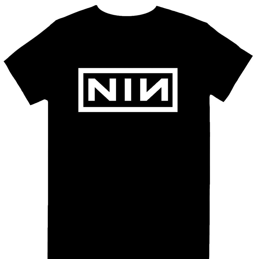 Nine Inch Nails Classic NIN White Logo Licensed T-Shirt