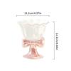 180Ml Bowknot Ceramic Ice Cream Cup Exquisite Dessert Cup Milk Mug Drinkware Photo Props Birthday Gift Girls Gift Party Favors