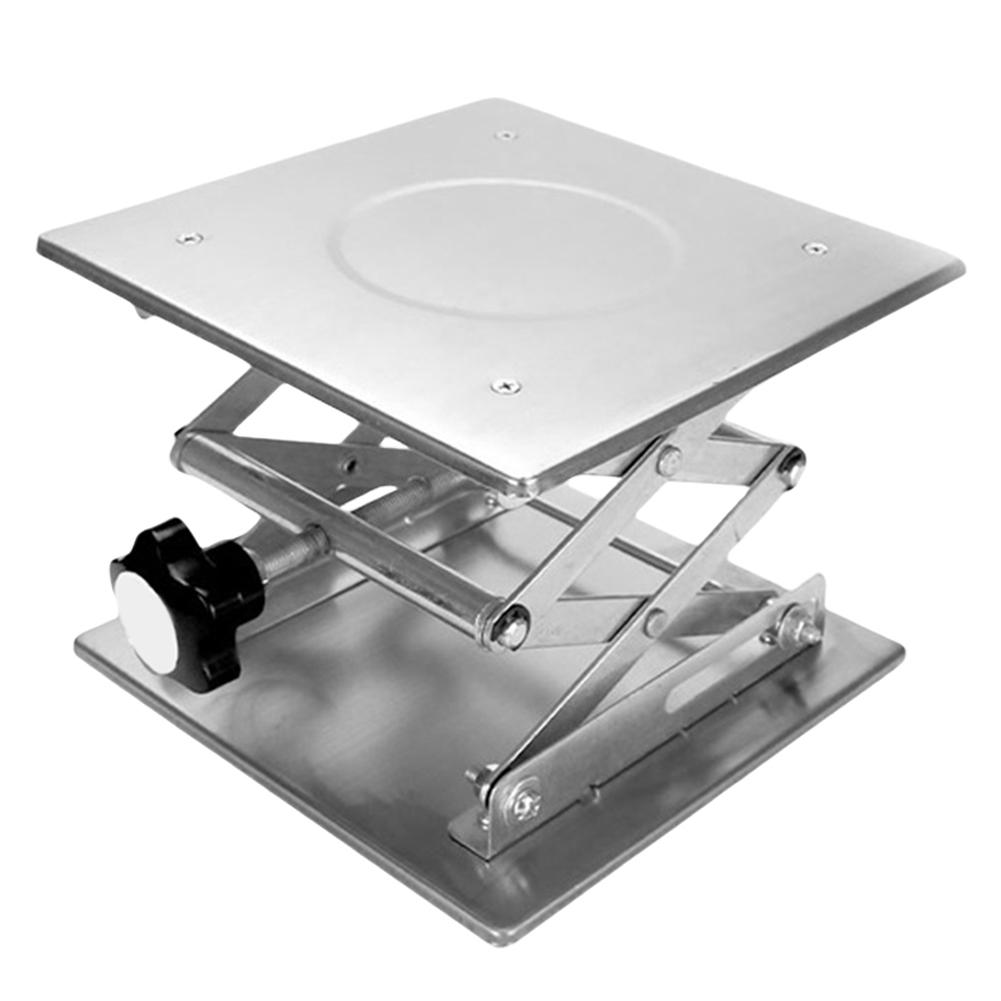 Manual Lab Jack Scissor Stand Platform Corrosion Resistant Laboratory Table Lift Adjustable Lab Jack Stand Table Lift for School