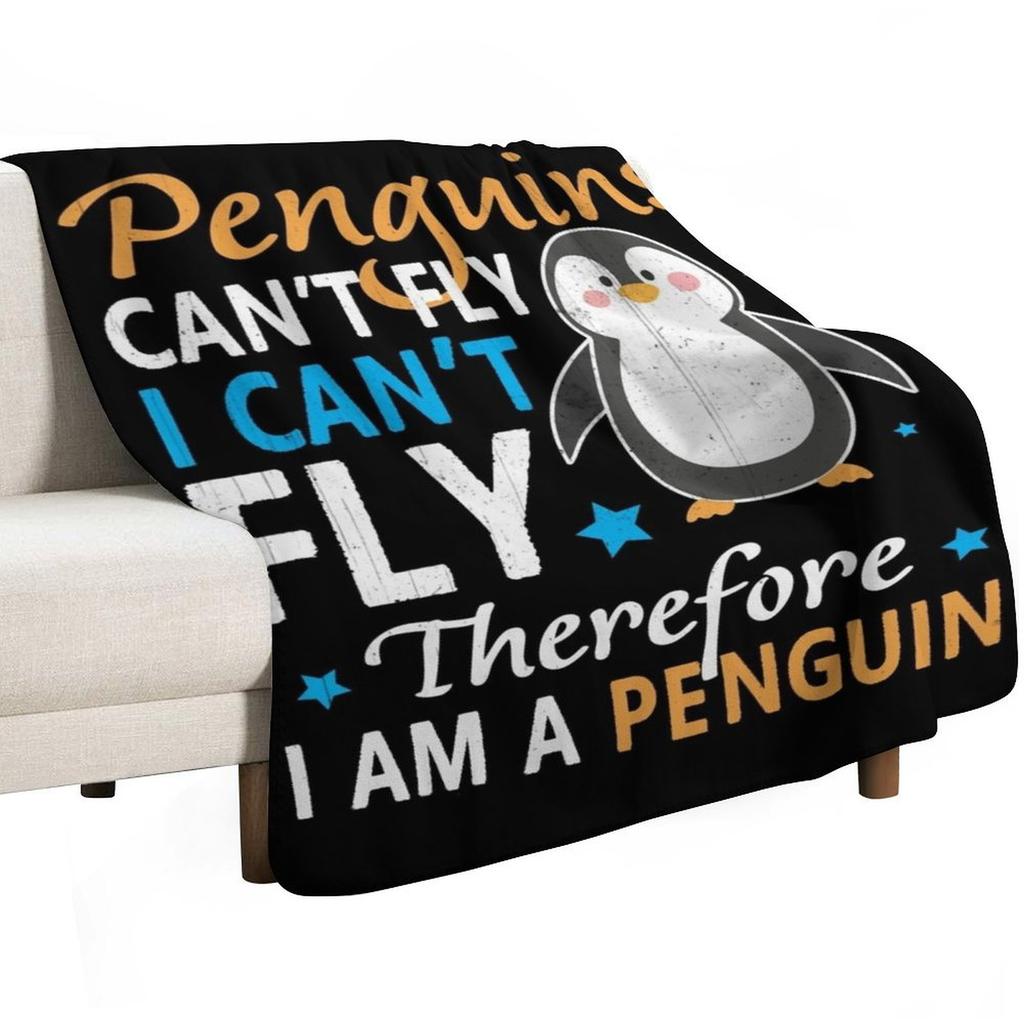 Penguin Zoo Gift Throw Blanket Soft Sherpa Fleece Warm Blanket for Winter