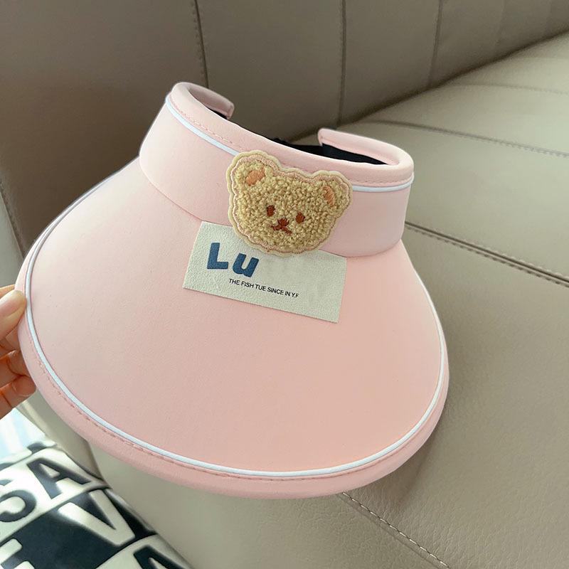 Летний солнцезащитный козырек-шляпа для девочек: Круглая и стильная детская шляпа от солнца